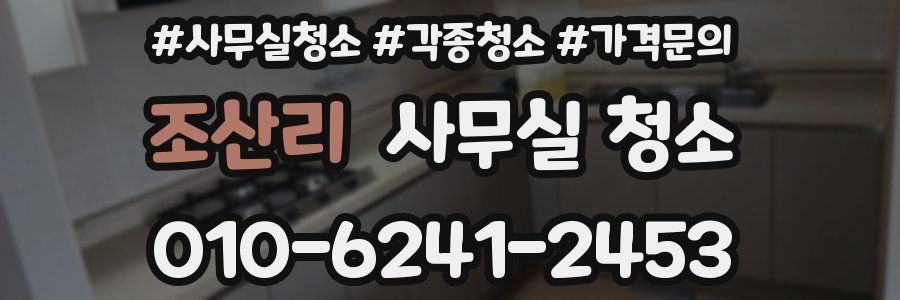 조산리 사무실 청소
