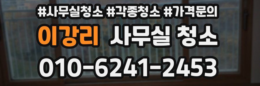이강리 사무실 청소