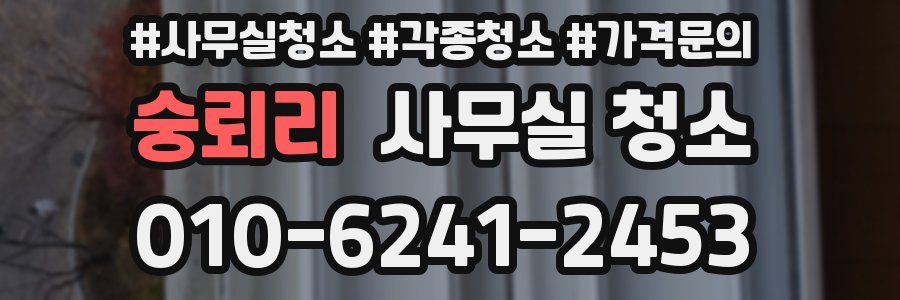 숭뢰리 사무실 청소