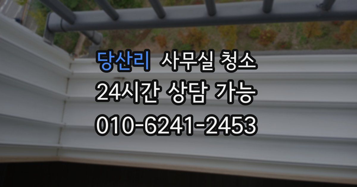 당산리 사무실 청소