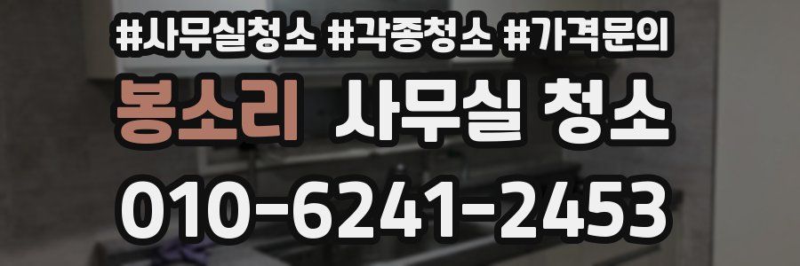 봉소리 사무실 청소