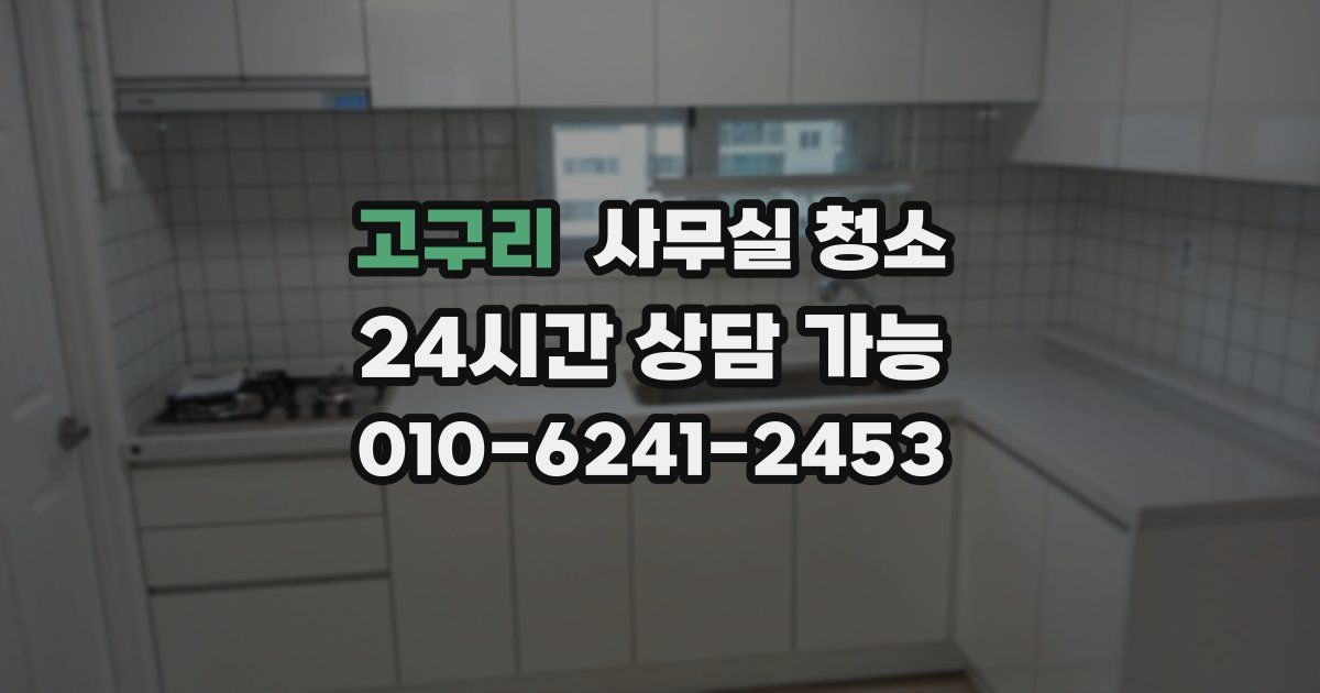 고구리 사무실 청소