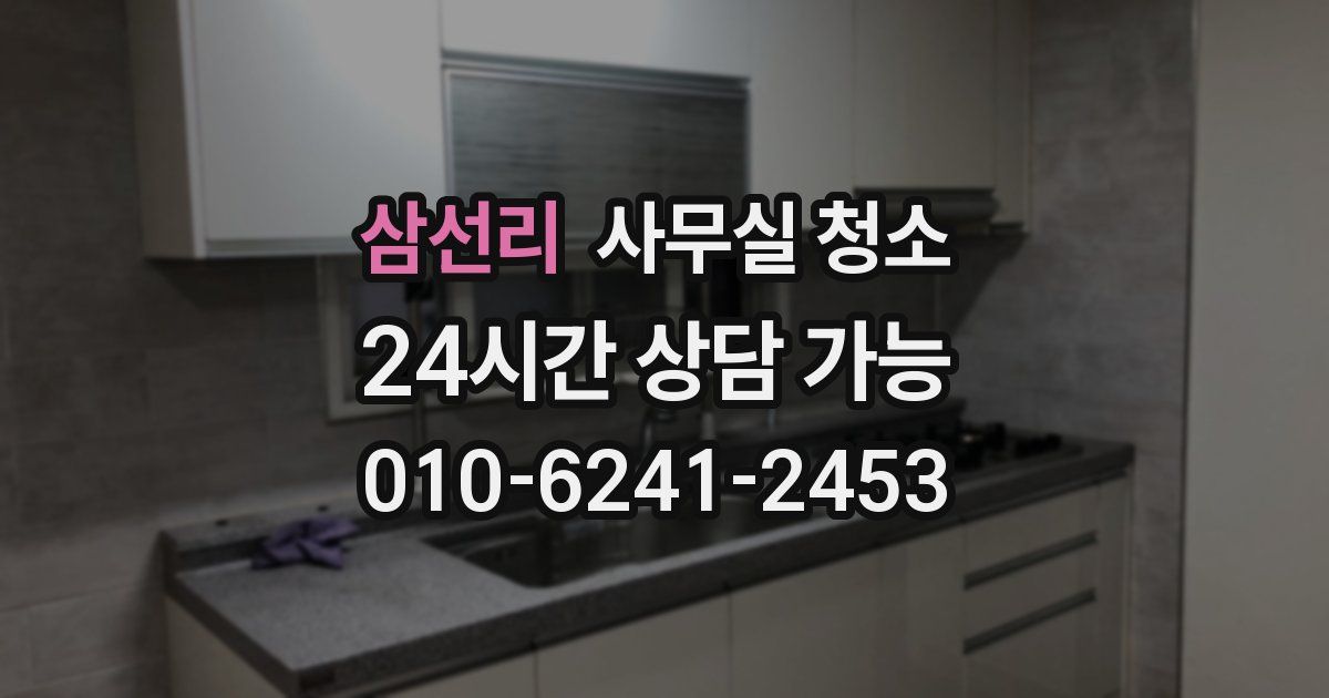 삼선리 사무실 청소