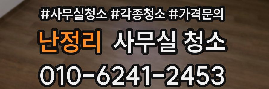 난정리 사무실 청소