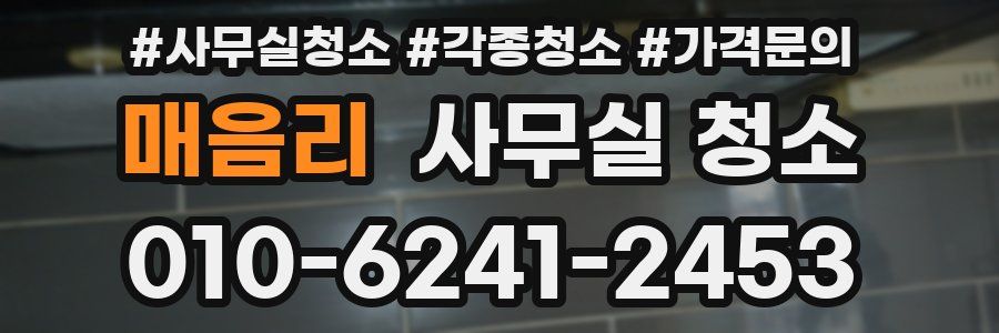 매음리 사무실 청소