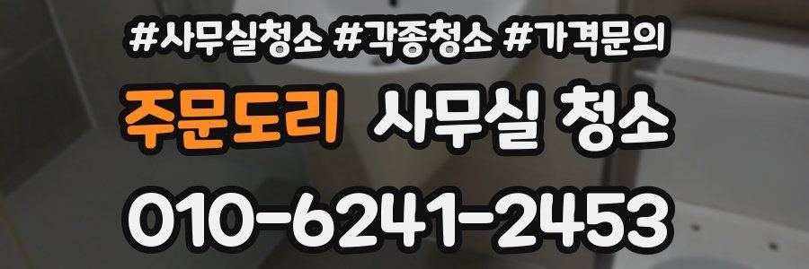 주문도리 사무실 청소