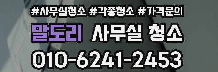 말도리 사무실 청소