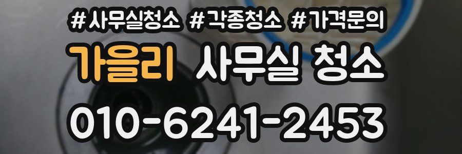 가을리 사무실 청소