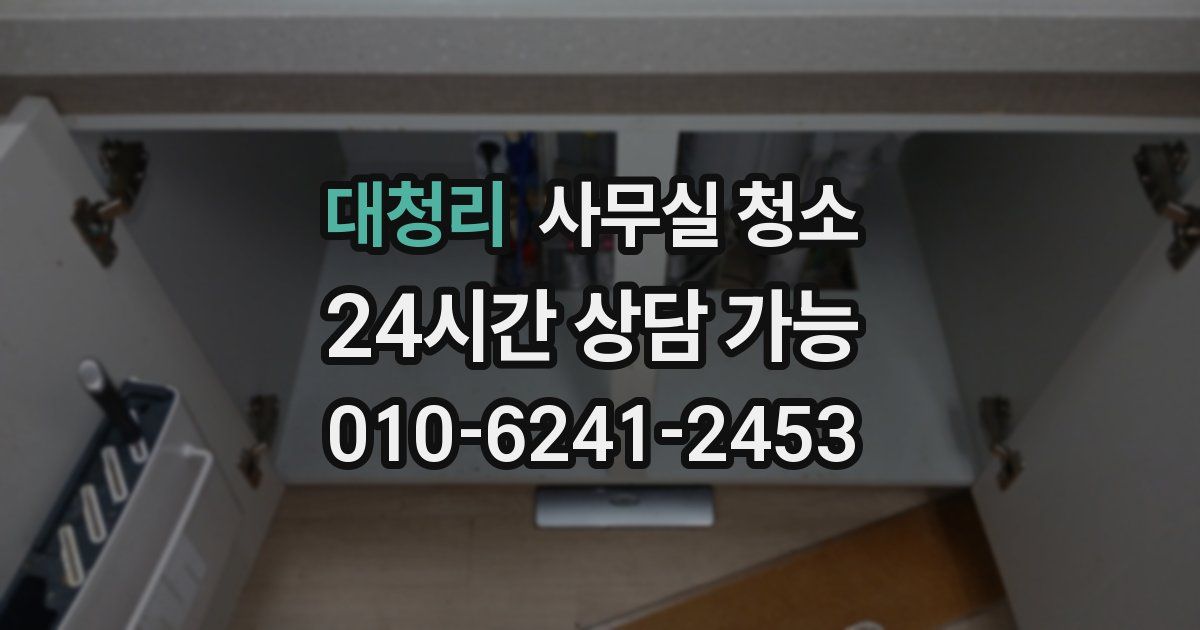 대청리 사무실 청소
