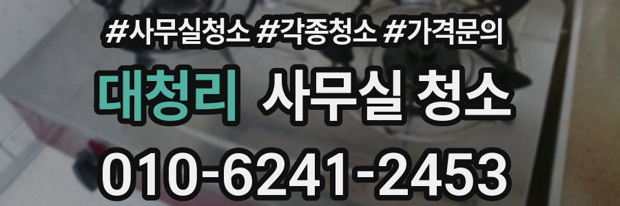 대청리 사무실 청소