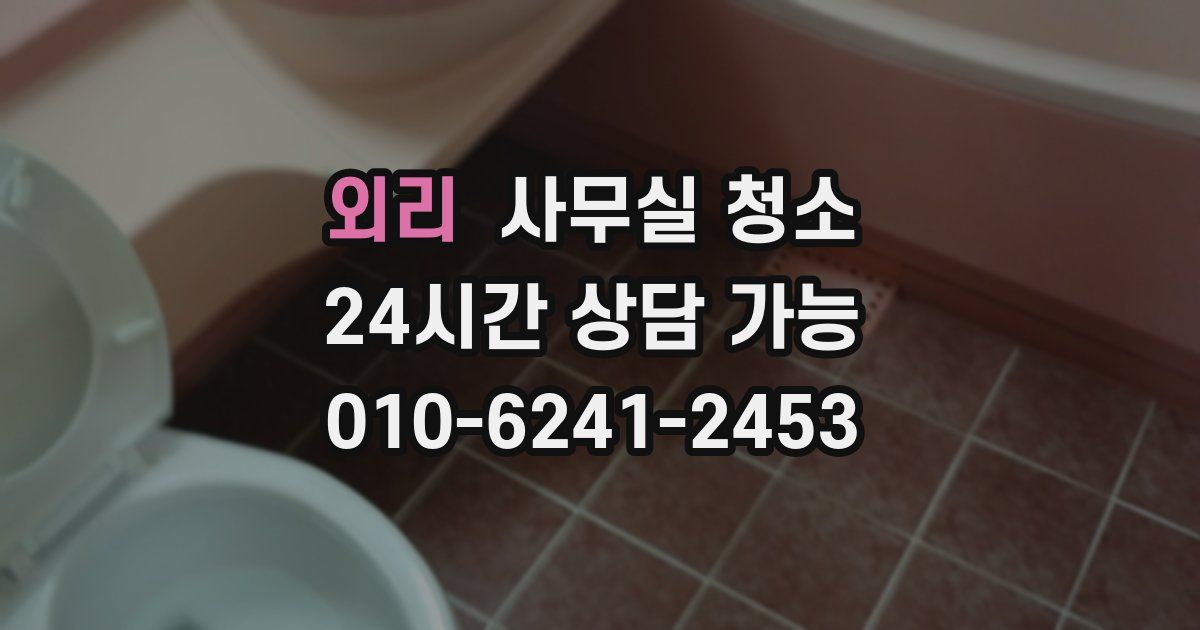 외리 사무실 청소