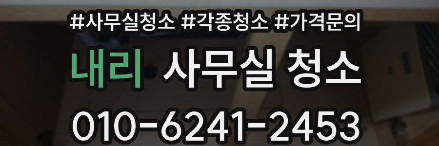 내리 사무실 청소