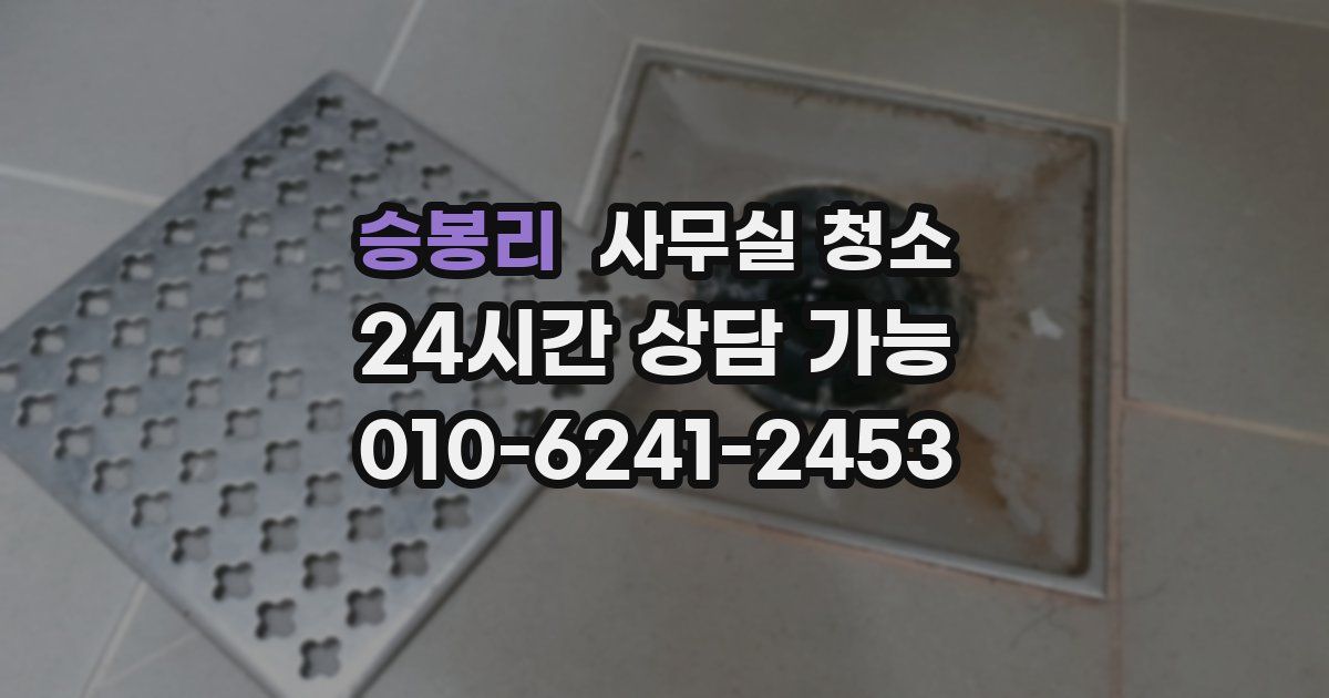 승봉리 사무실 청소