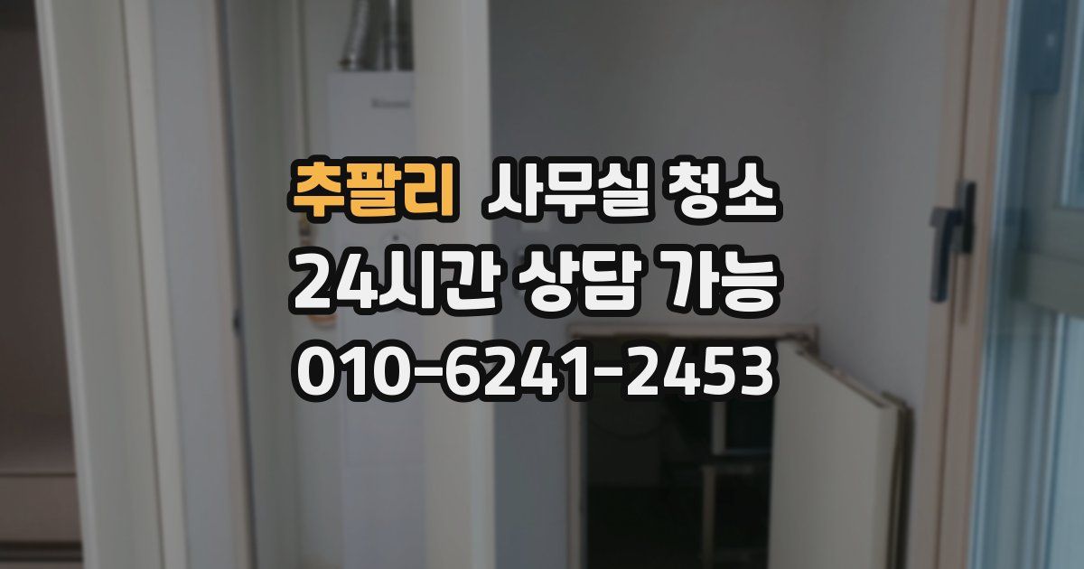 추팔리 사무실 청소