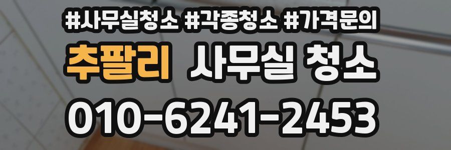 추팔리 사무실 청소
