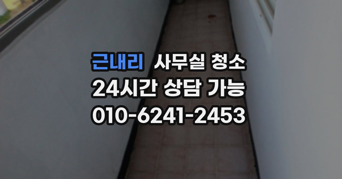 근내리 사무실 청소