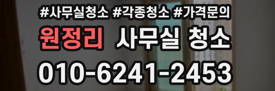 원정리 사무실 청소