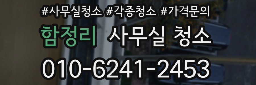 함정리 사무실 청소