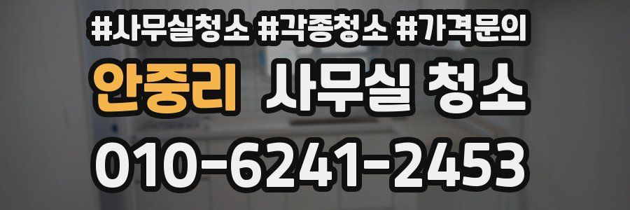 안중리 사무실 청소