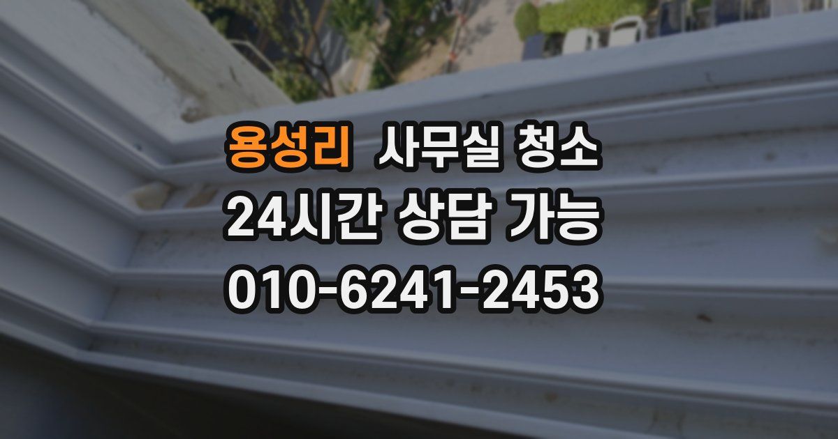 용성리 사무실 청소