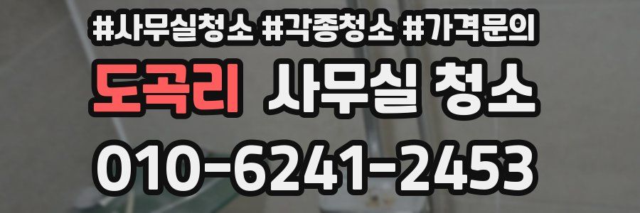 도곡리 사무실 청소