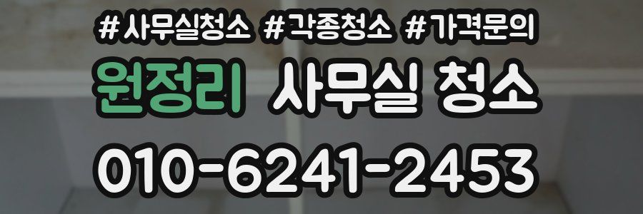 원정리 사무실 청소