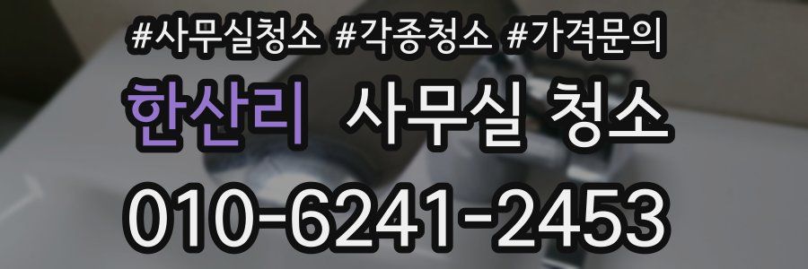 한산리 사무실 청소