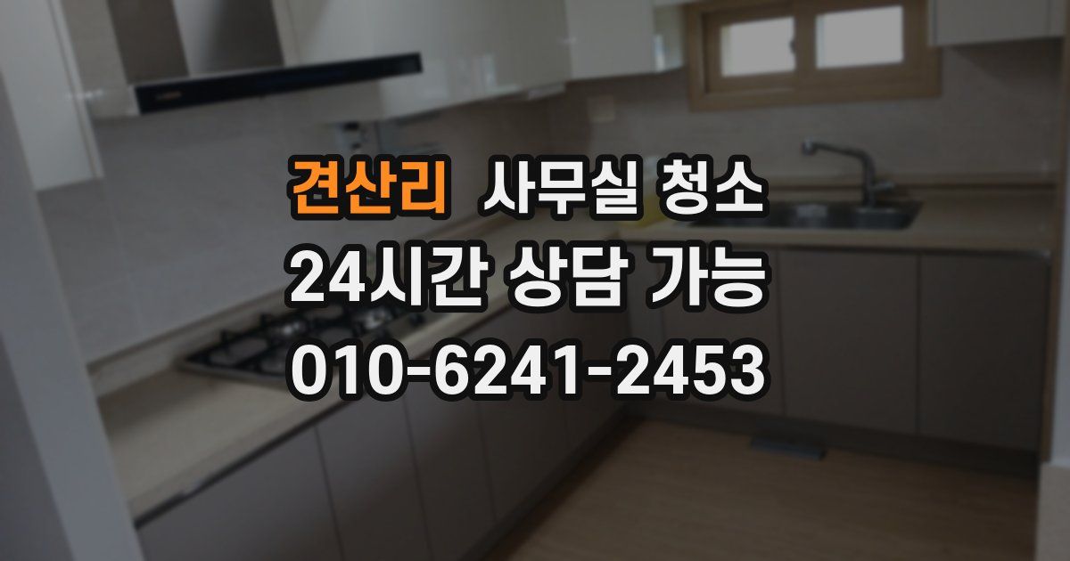 견산리 사무실 청소