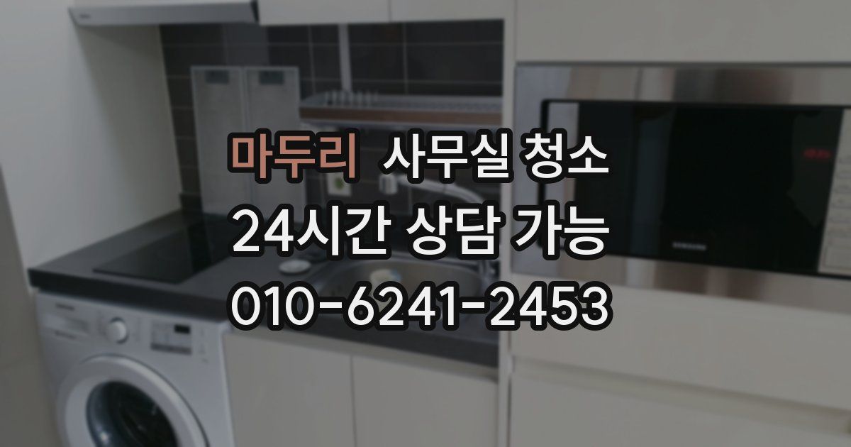 마두리 사무실 청소