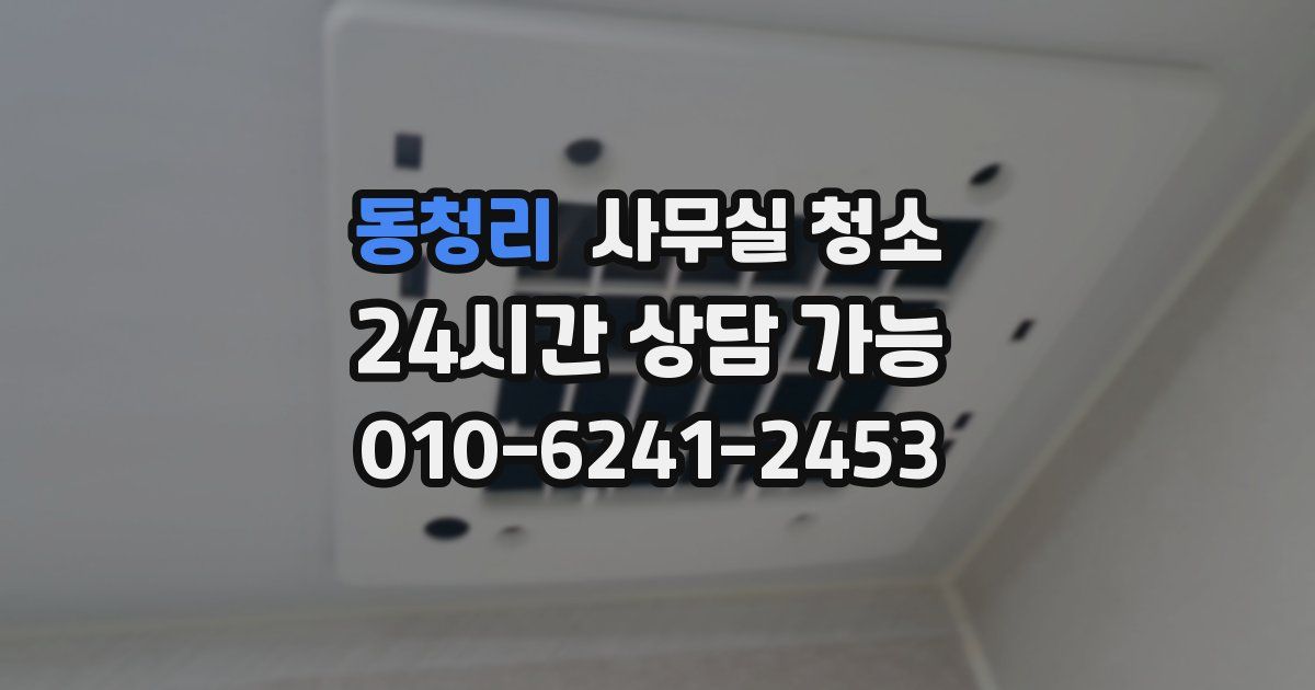 동청리 사무실 청소