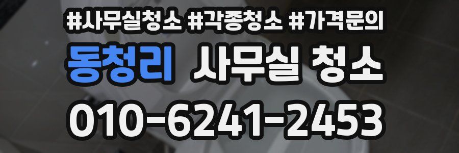 동청리 사무실 청소