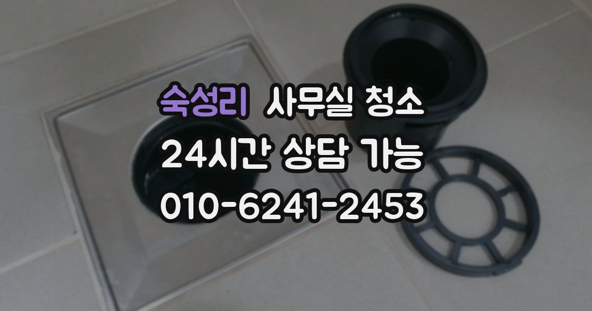숙성리 사무실 청소