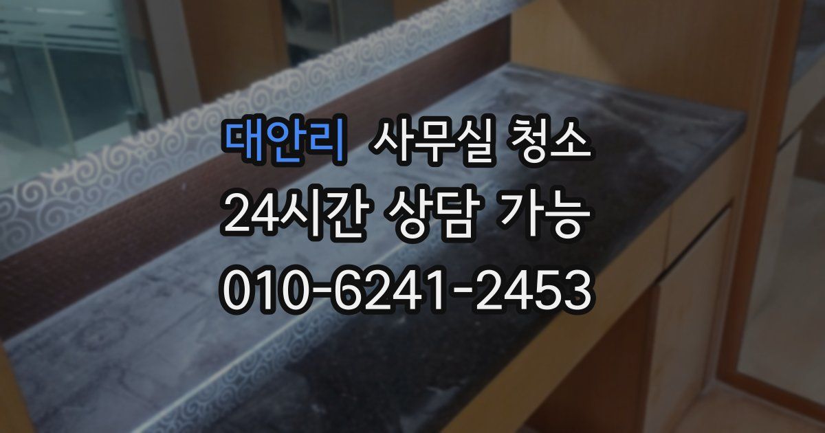 대안리 사무실 청소