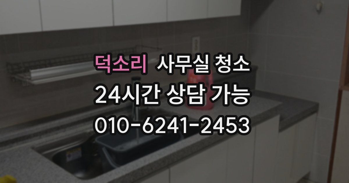 덕소리 사무실 청소