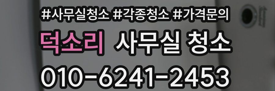 덕소리 사무실 청소