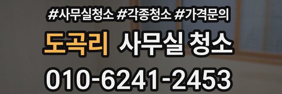 도곡리 사무실 청소