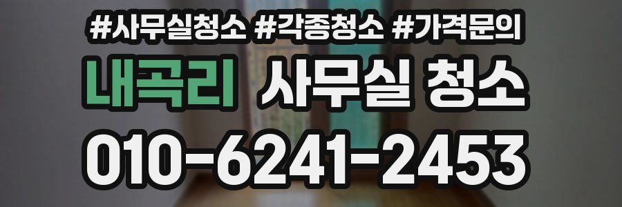 내곡리 사무실 청소
