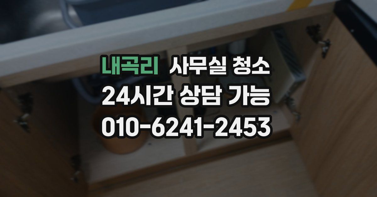 내곡리 사무실 청소