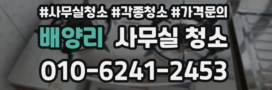 배양리 사무실 청소