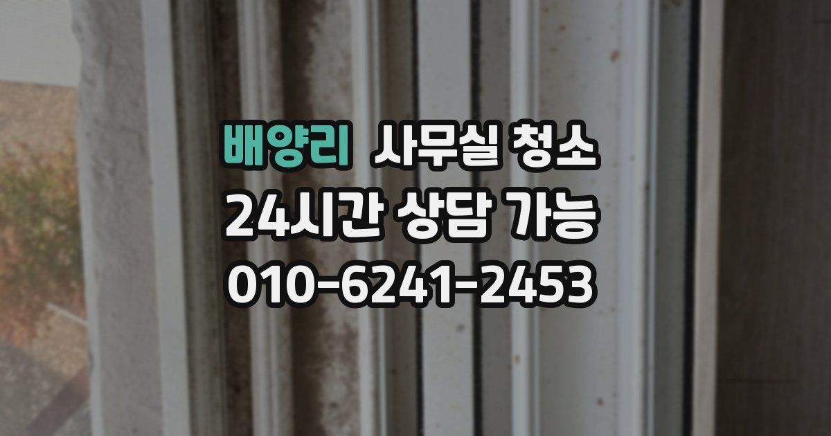 배양리 사무실 청소