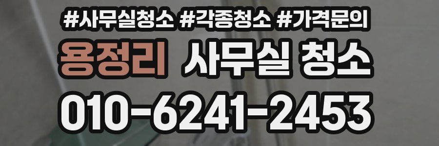 용정리 사무실 청소