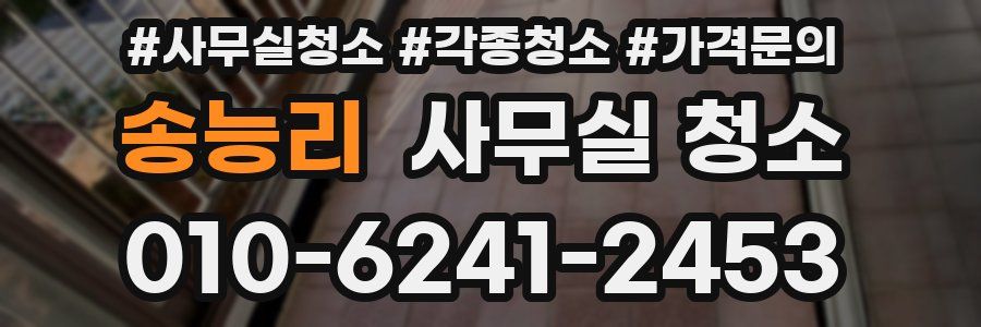 송능리 사무실 청소