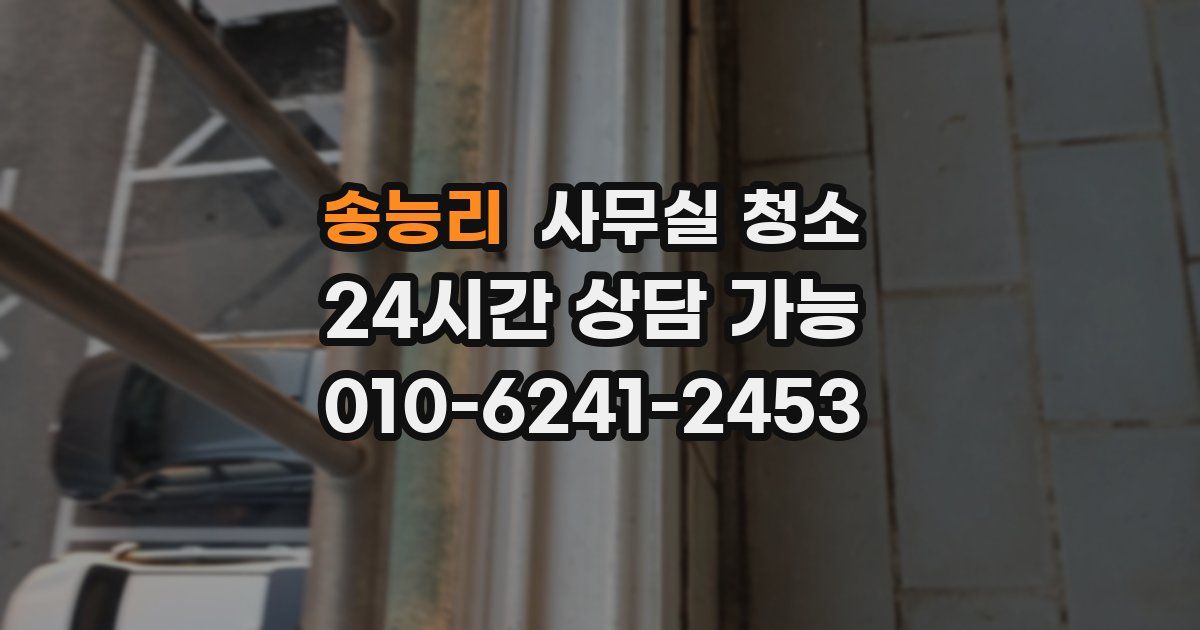송능리 사무실 청소