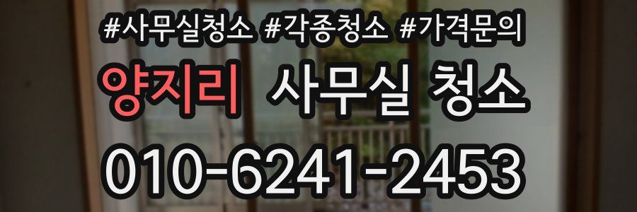양지리 사무실 청소