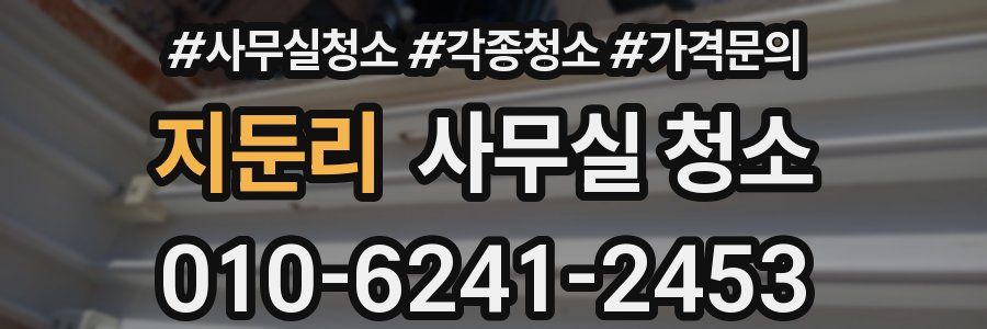 지둔리 사무실 청소