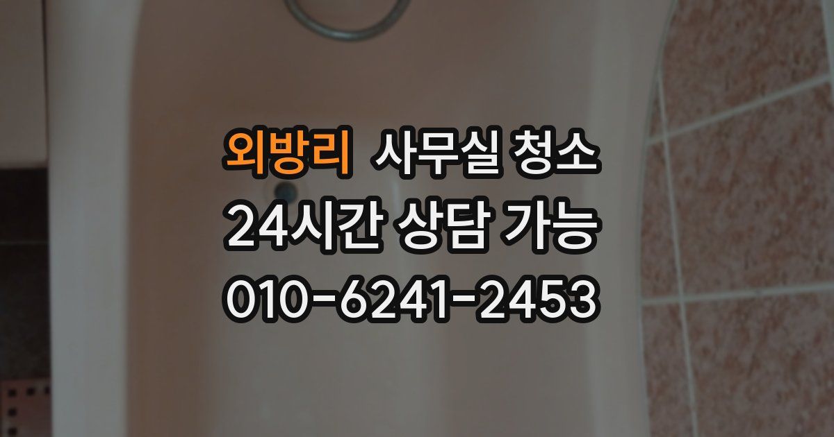 외방리 사무실 청소