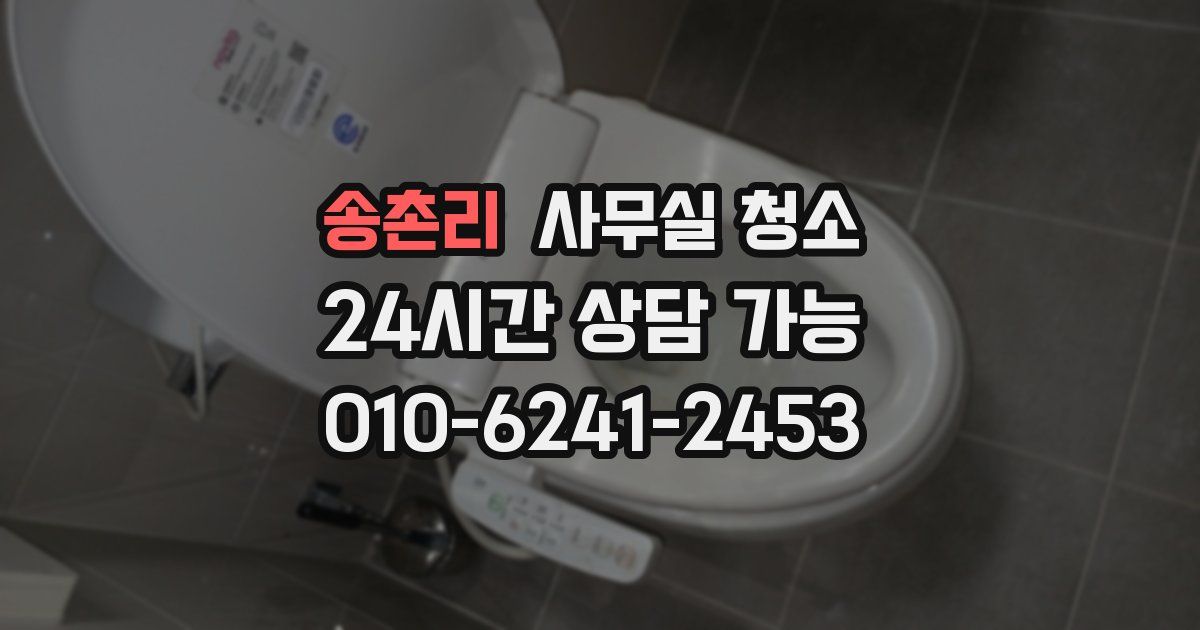 송촌리 사무실 청소