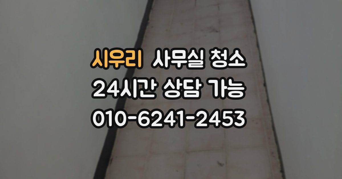 시우리 사무실 청소