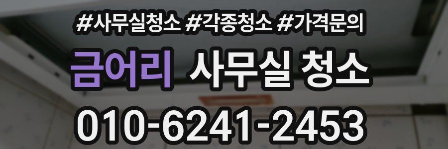 금어리 사무실 청소