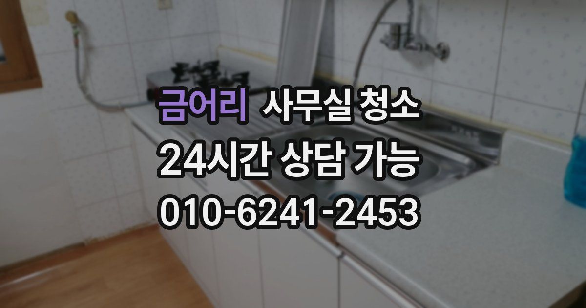 금어리 사무실 청소
